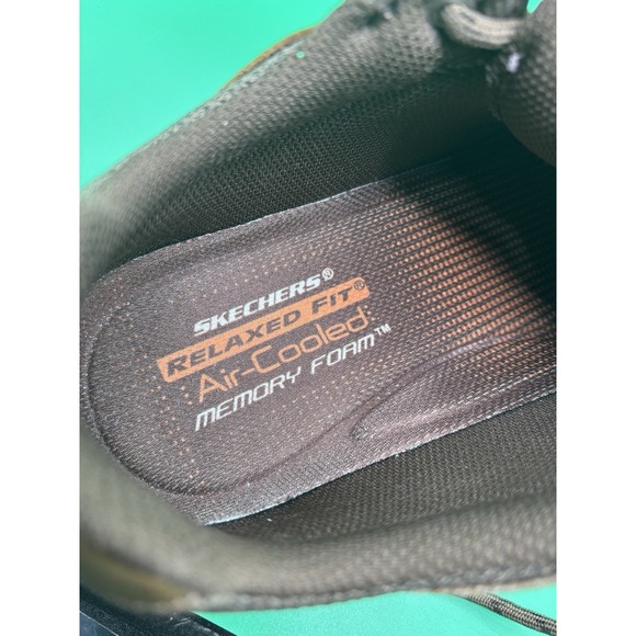 Skechers Relaxed Fit Air Cooled Memory Foam Men's 9.5 Brown Walking Shoes - Picture 8 of 10